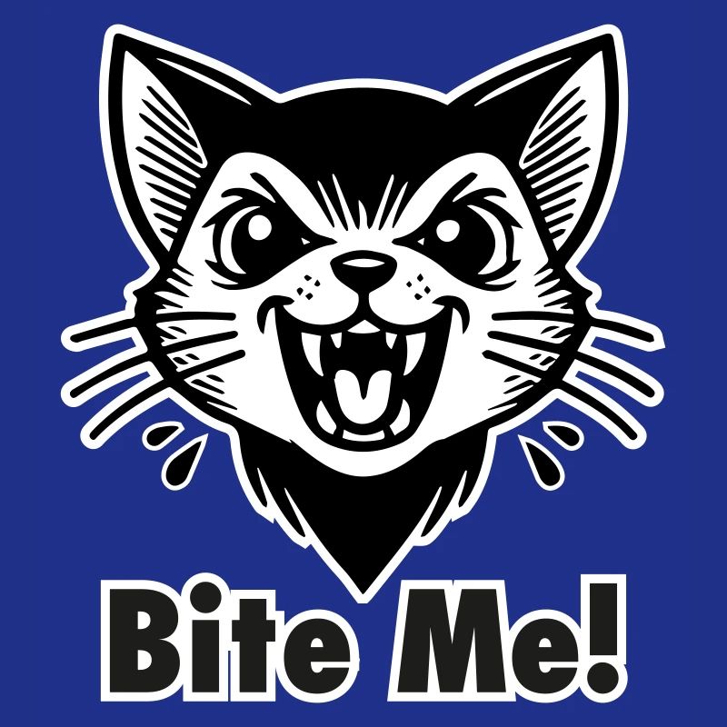 Gothic Vampire Cat - "Bite Me!" Design
