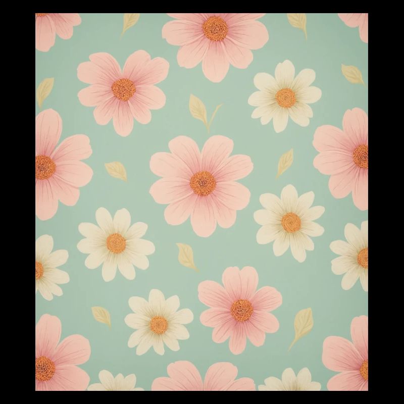 Floral wallpaper pattern