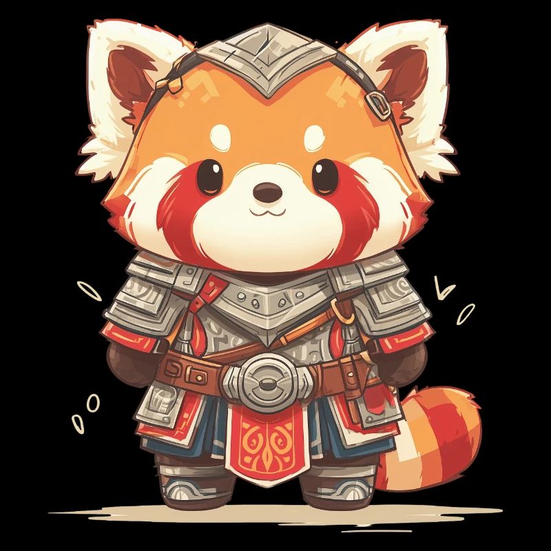 Red Panda Warrior – Strength meets style!