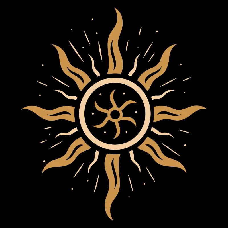 Roue de pompiers du solstice d’été - symbole de la puissance du soleil