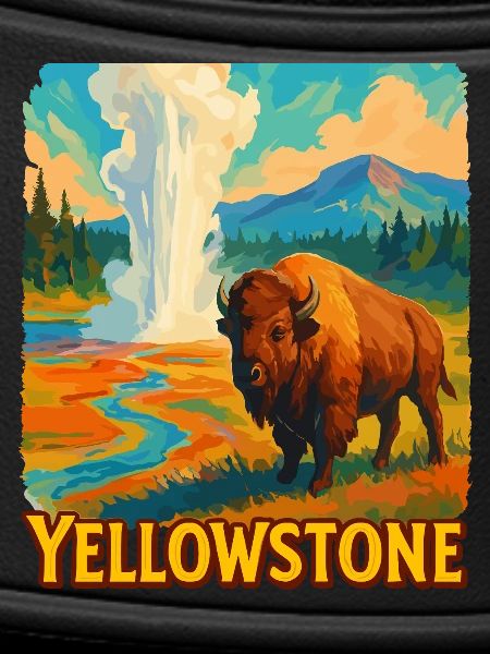 Yellowstone Bison Geyser