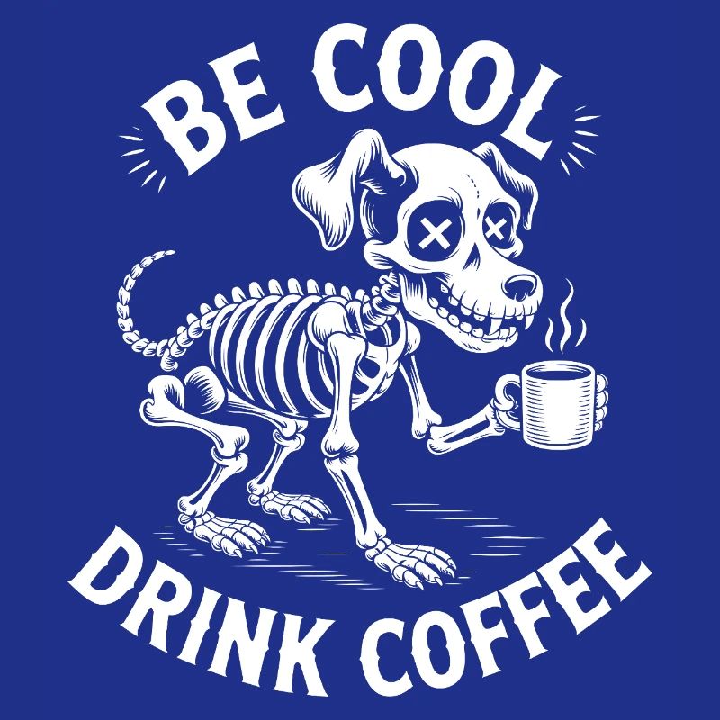 Be Cool Coffee Skeleton Pup