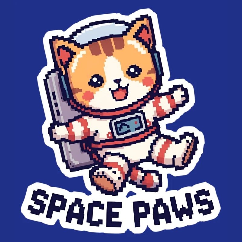Space Paws – Pixel Cat in Space