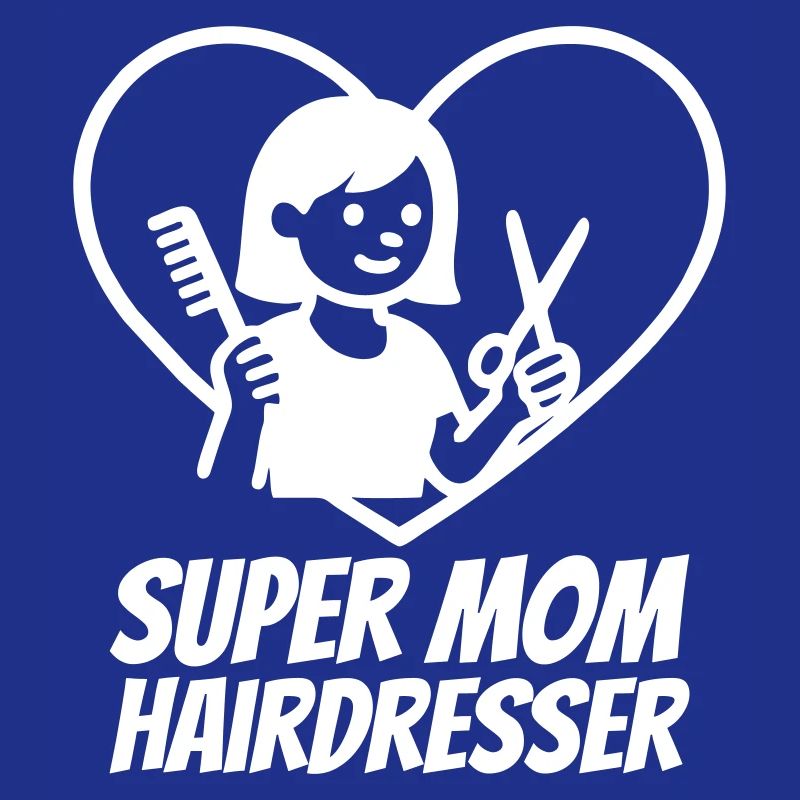 Super Maman Coiffeuse – Ciseaux Conception de Cœurs