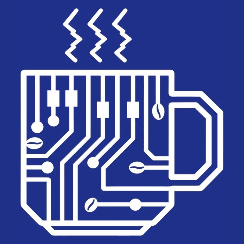 Circuit Mug Glyph Tech Brew
