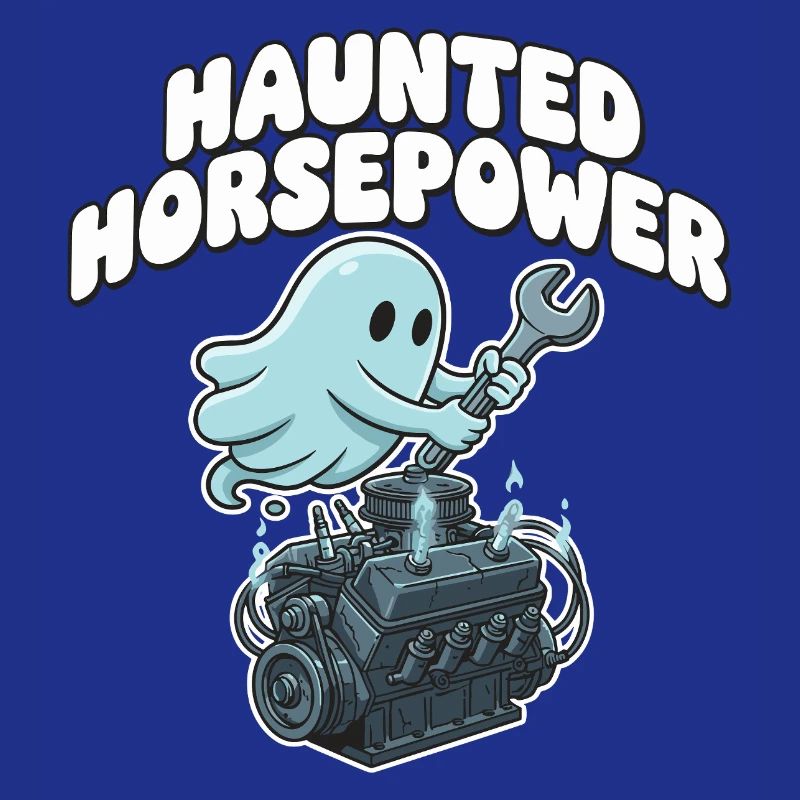 Ghost Engine Haunting Engine Cartoon