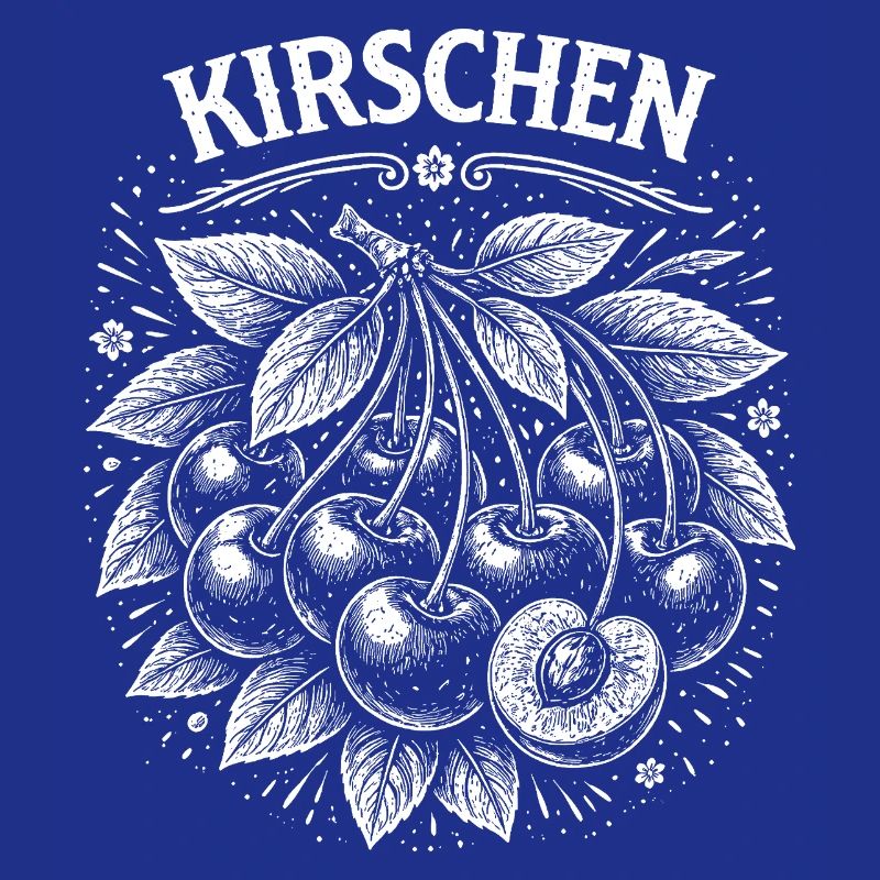 Cherry cluster illustration