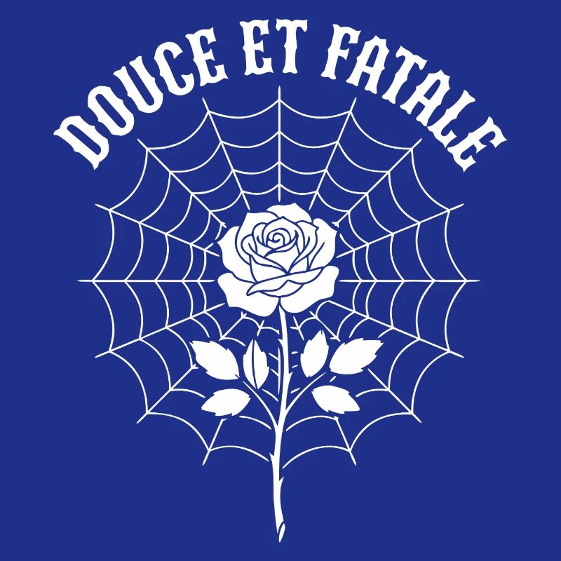 Rose au centre du Web araignée