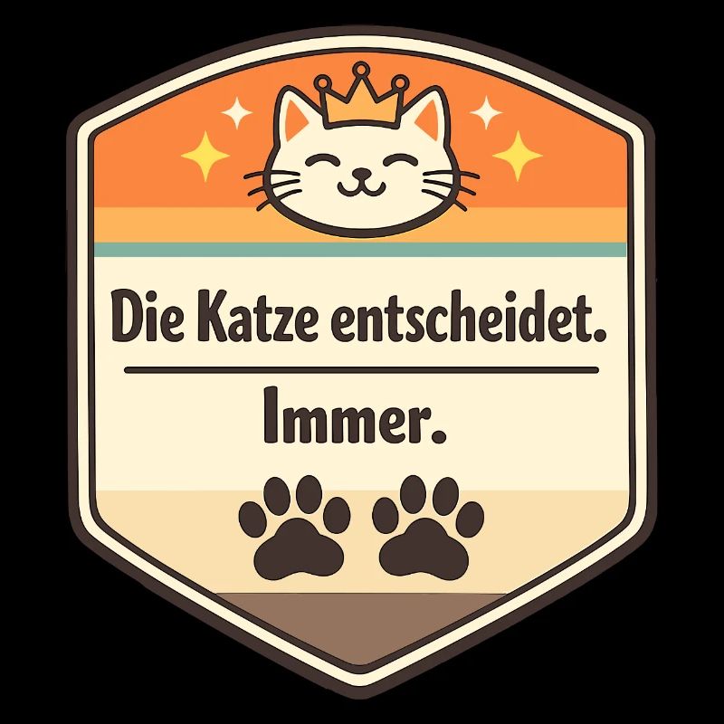 Die Katze entscheidet. Immer.