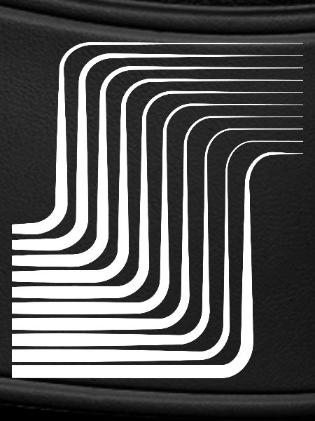 Concentric Arc Monochrome Pattern