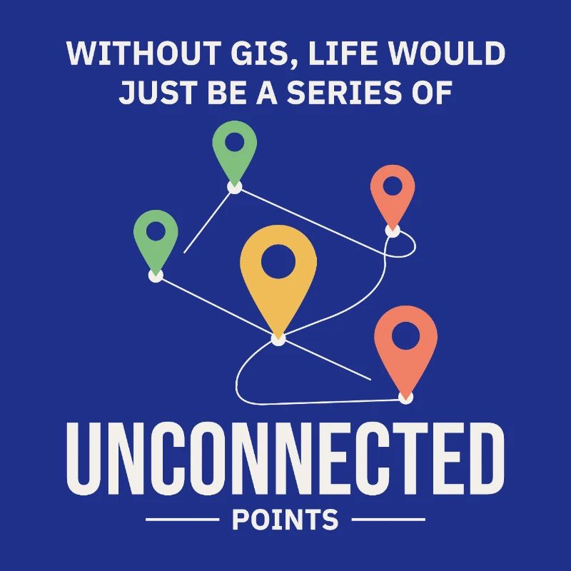 GIS Unconnected Points Map Data Analysis