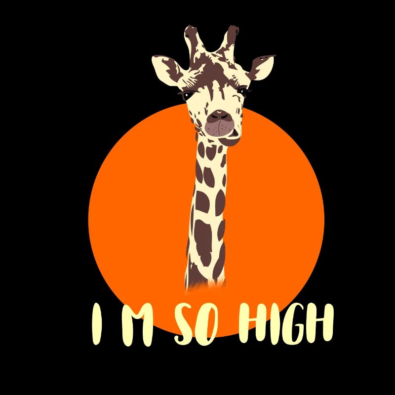 giraffe high high irony saying nerd gamer geek lo