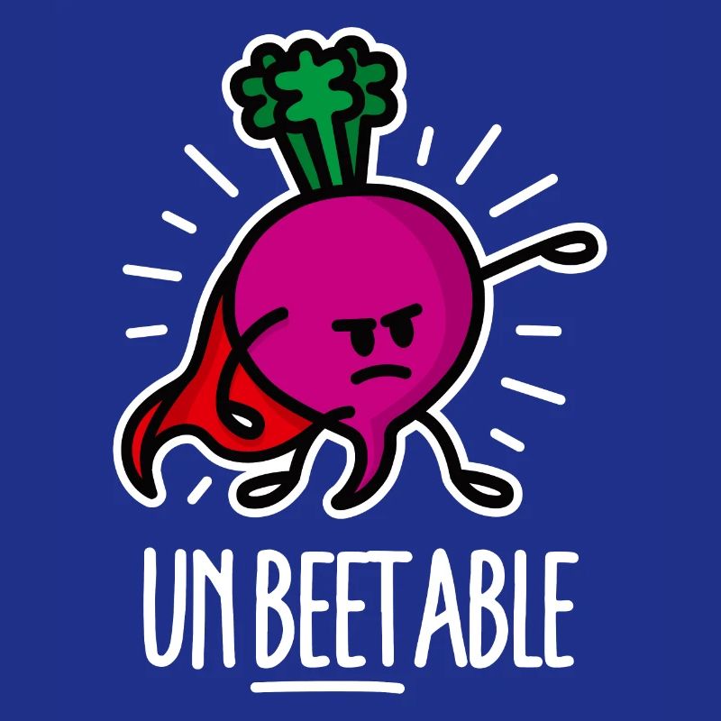 Unbeetable / unbeatable beetroot beet on dark