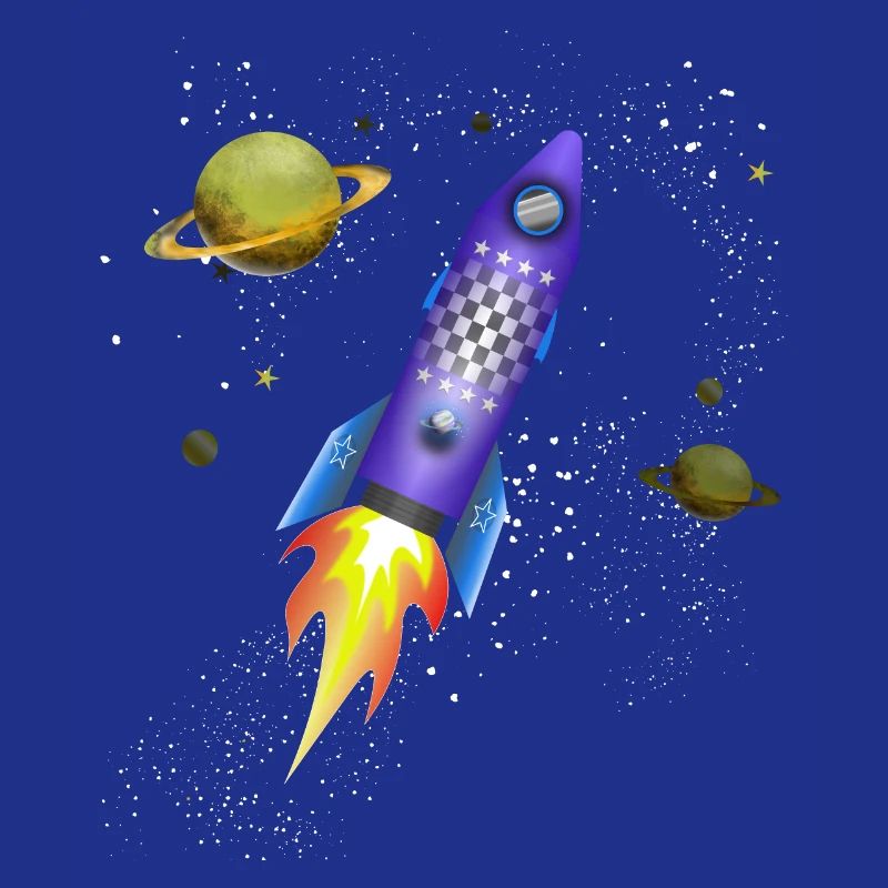 Fusée dans l'espace