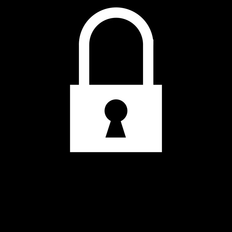 Serrure fermée avec le texte : « Locked »