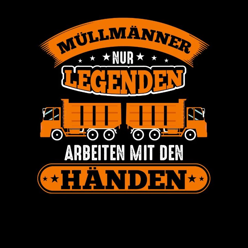 Garbage men Only legends work with their hands