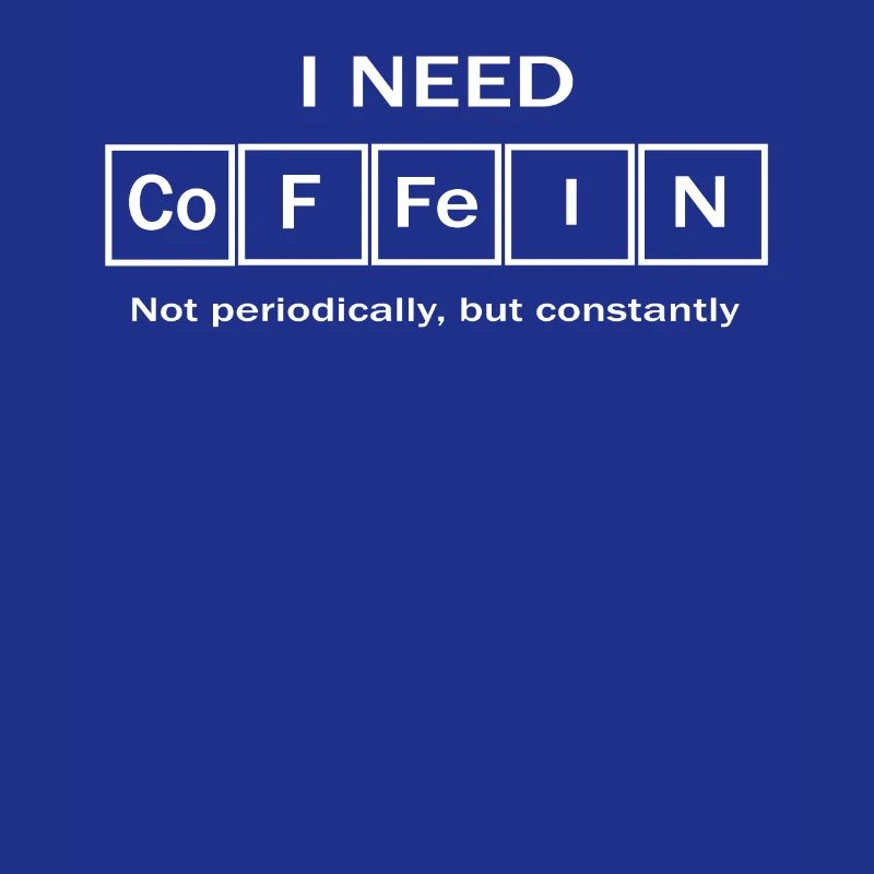 Kaffee Koffein Elemente Periodensystem cool shirt