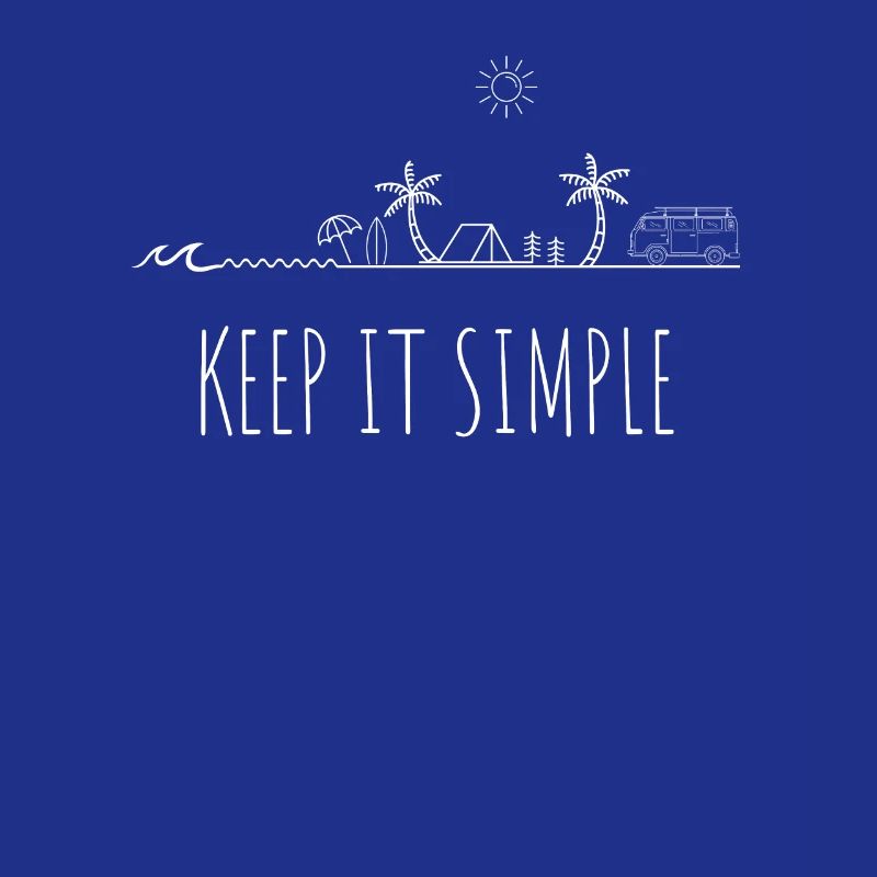 Keep it simple Surf Beach Camper Bus Gift