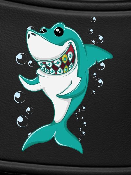Shark with braces