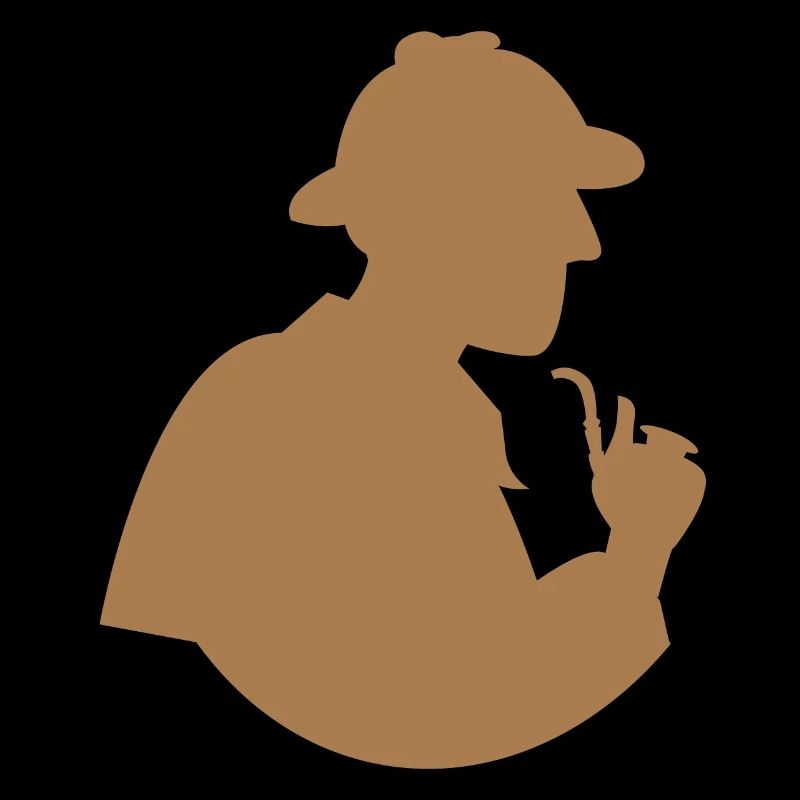 Forme d'enquêteur Sherlock Holmes vintage