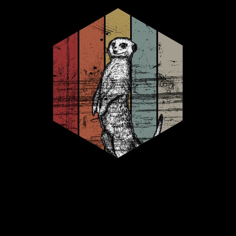 Erdmännchen retro vintage