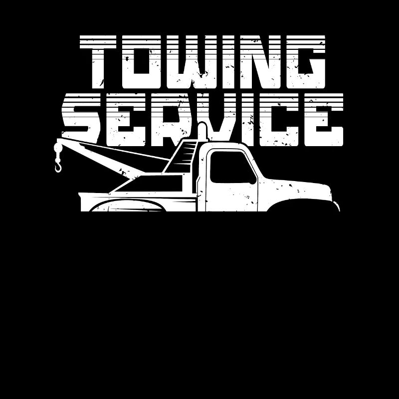 Abschleppdienst Shirt mit Abschleppwagen