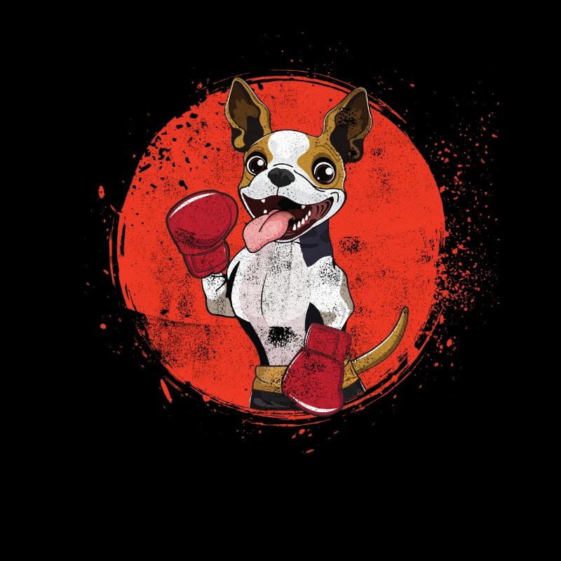 Chien de boxe Chien de boxe Look grunge