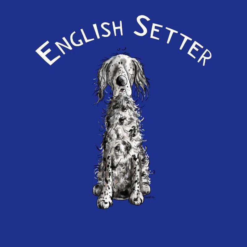 Drolliger Englischer Setter I Hunde Comic Geschenk