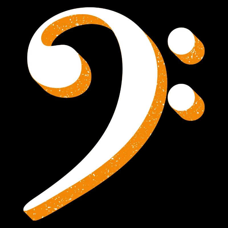 Clé de basse avec l'univers des étoiles de l'espace