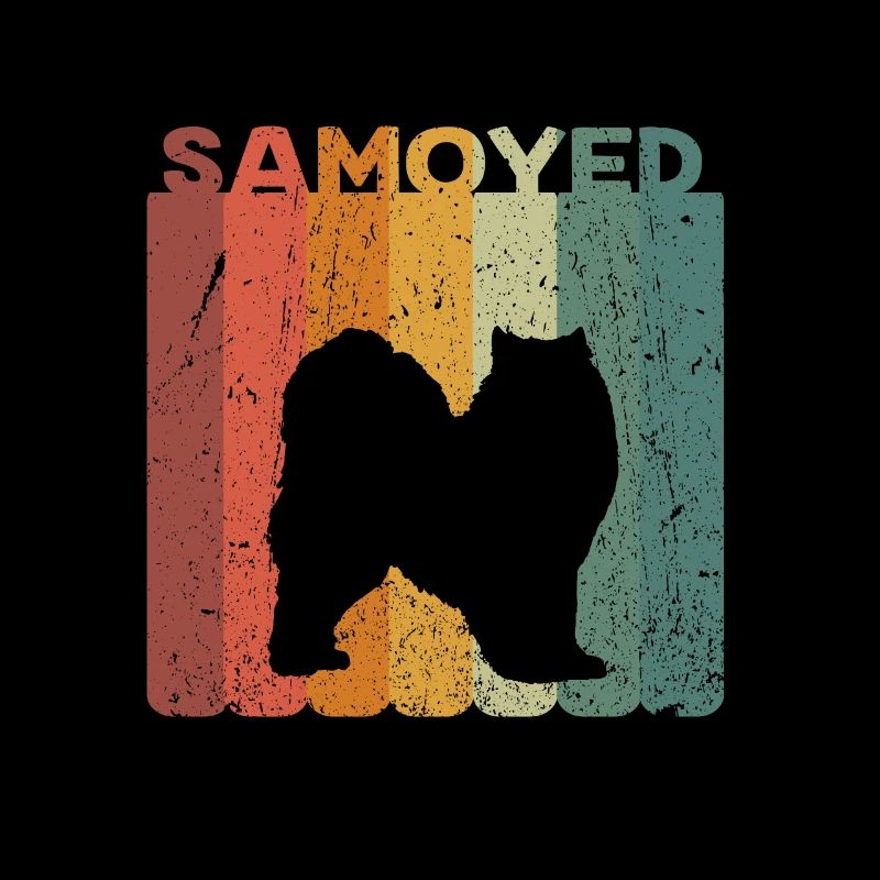Retro Samoyed Dog Dog Lover Gift Idea