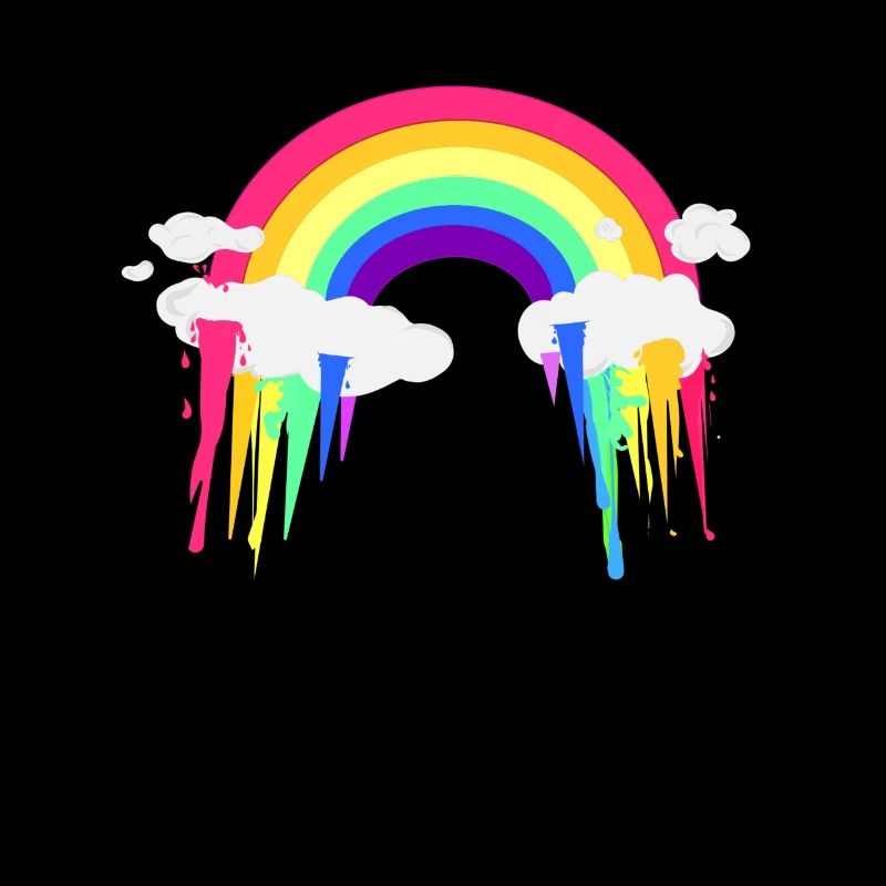 Rainbow Clouds Abstrak