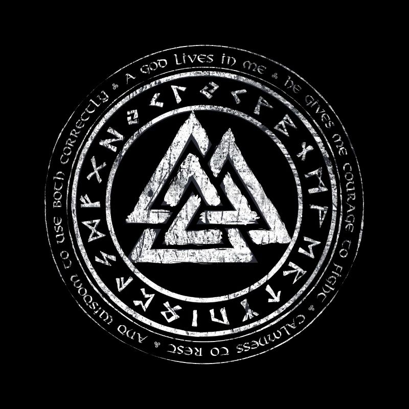 Valknut Viking Celts Teutons Knot Runes