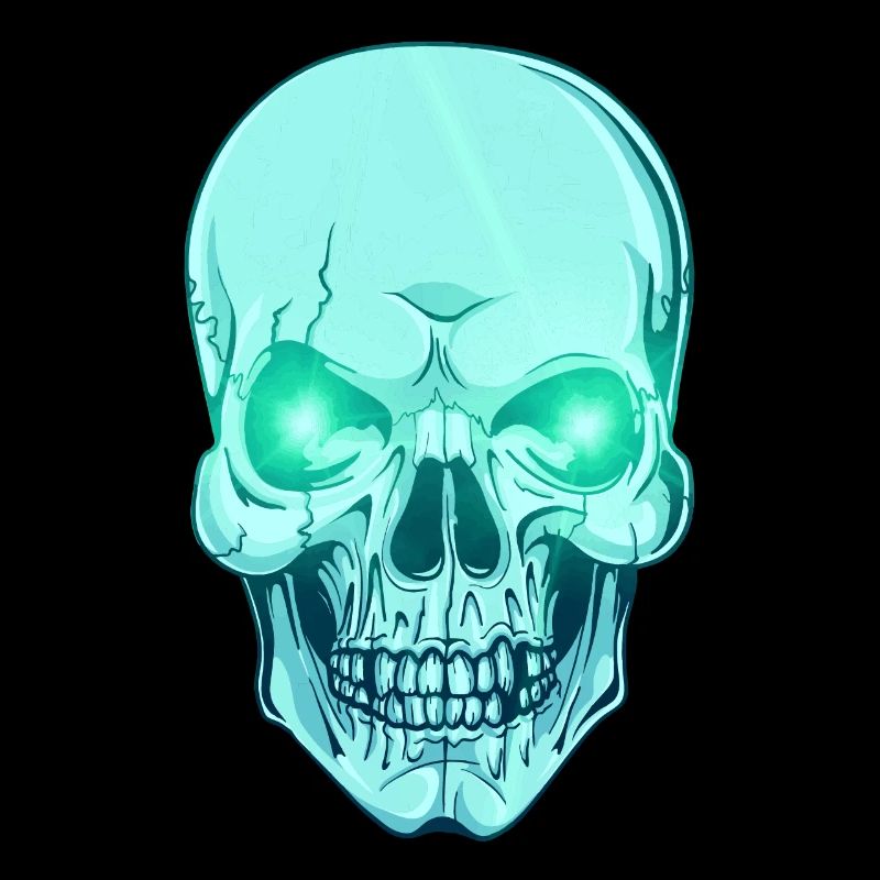 Crânes colorés dans le pastel et les objets - crâne