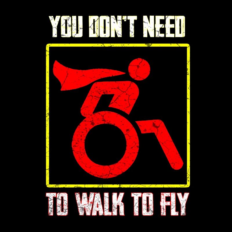 Rollstuhl Humor Behinderung Handicap Geschenk