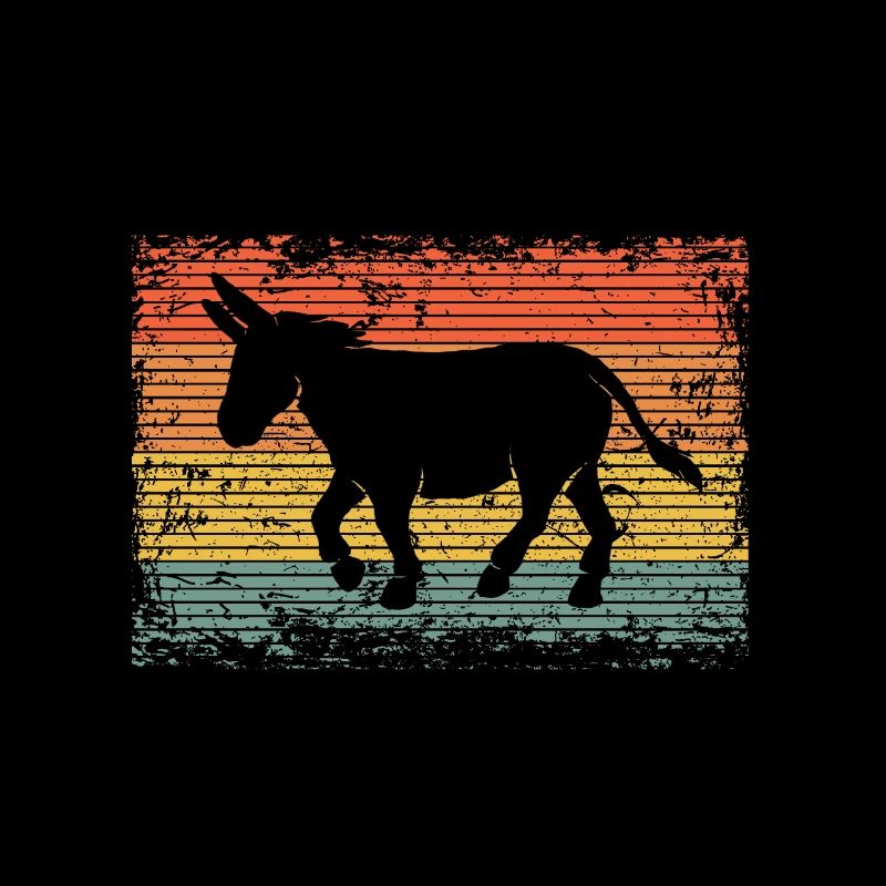 Vintage Esel Maultier Tier Geschenk