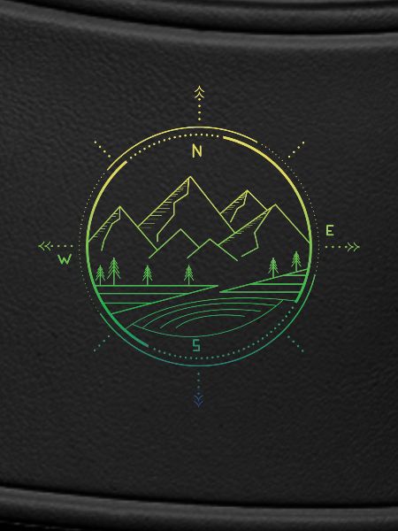 Mountains compass