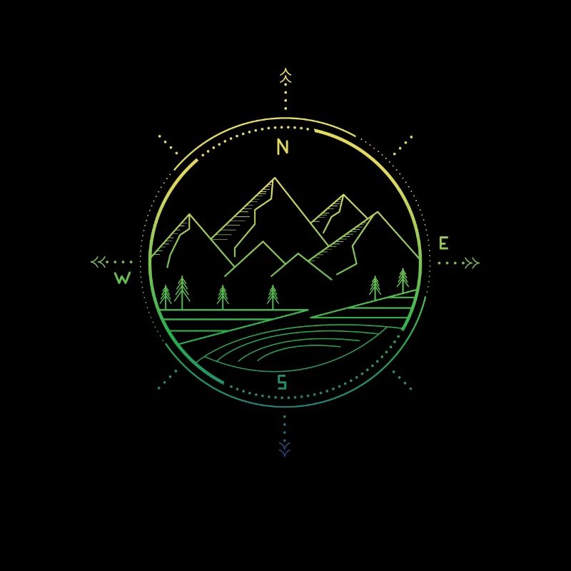 Mountains compass