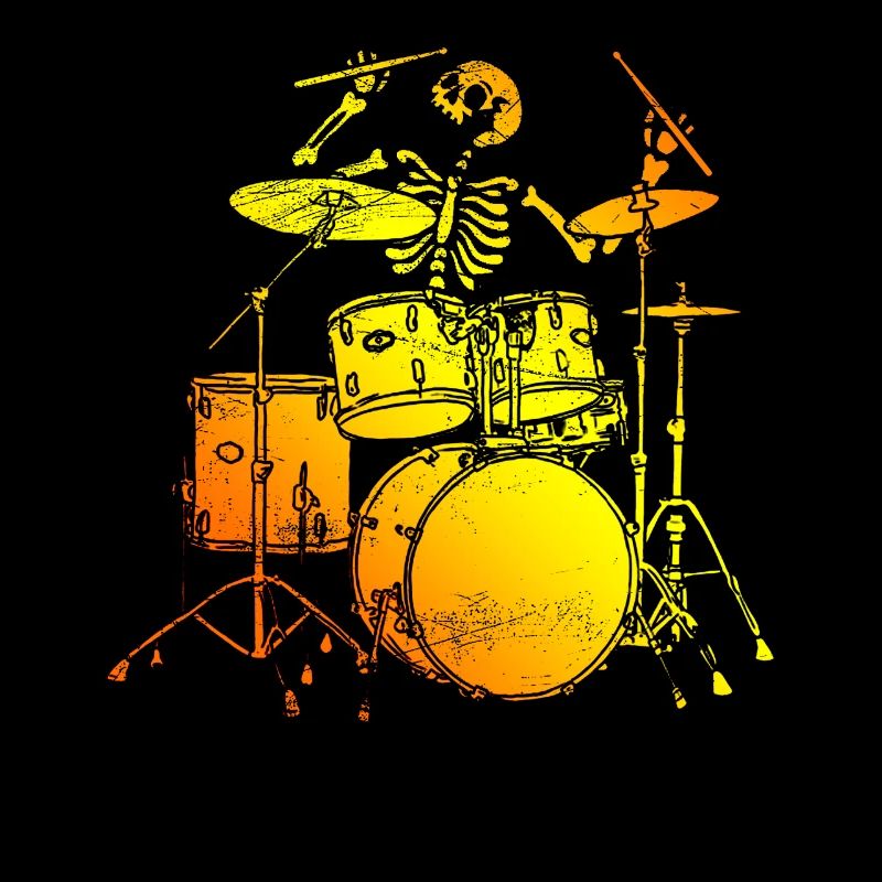 Skelet drummer drums drummers Halloween