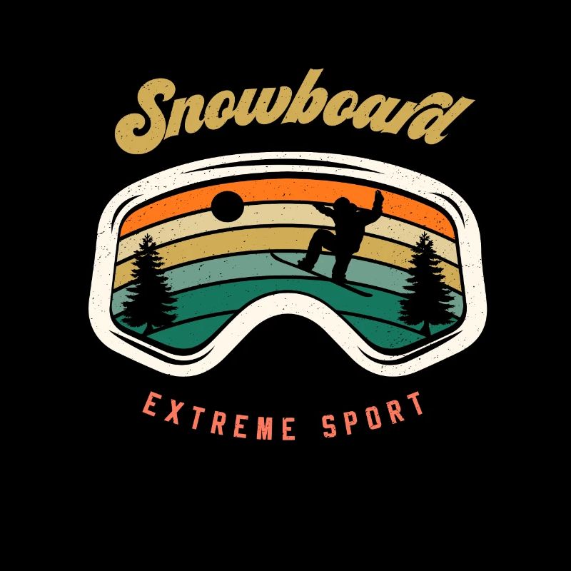 Snowboard Snowboardbrille Snowboarding
