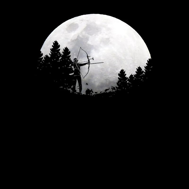 Mond Bogen Bogenschießen