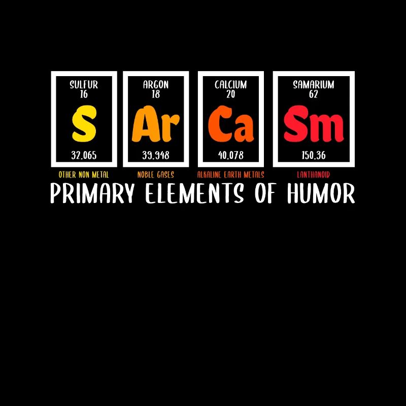 Éléments primaires du sarcasme de la science de l'humour