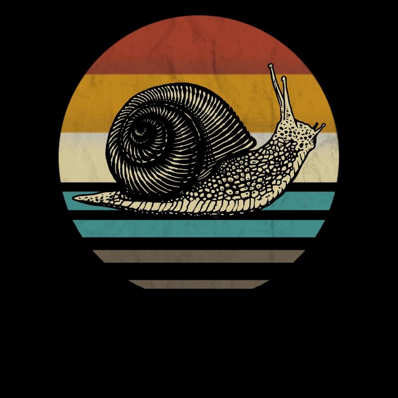 Schnecke vintage retro Geschenk Läufer Jogger