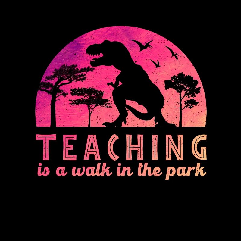 Lehrer Lehrerin T-Rex Schule Geschenk