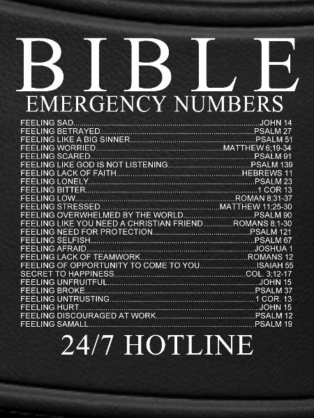 bible emergency numbers