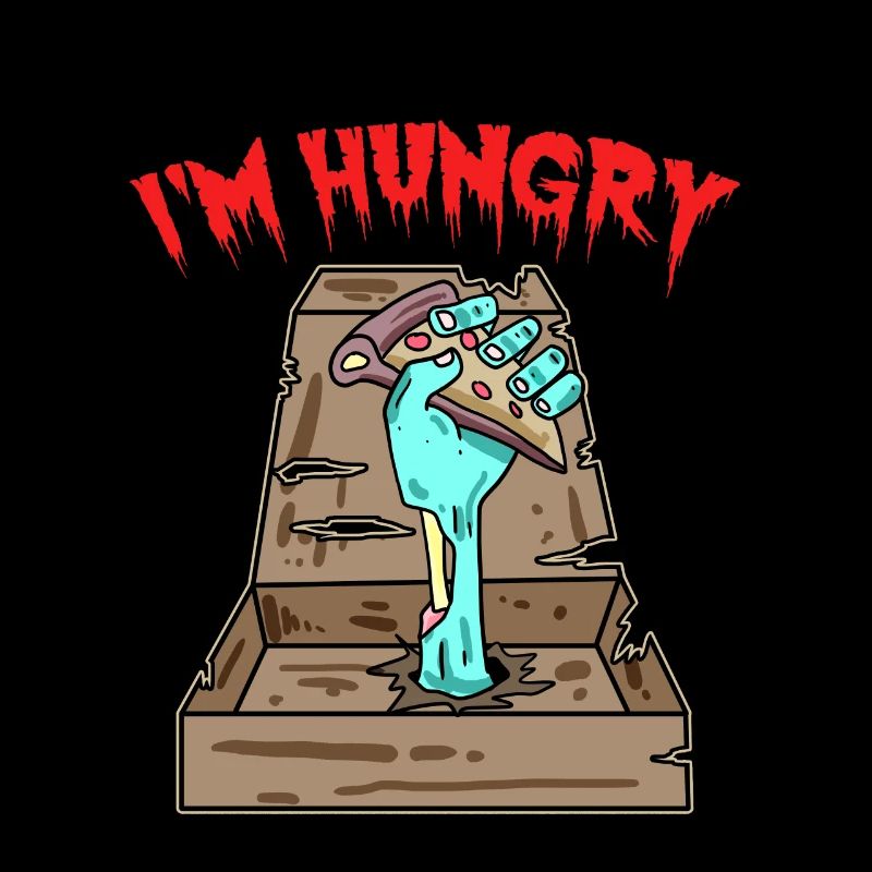 Zombie Pizza Ich habe Hunger