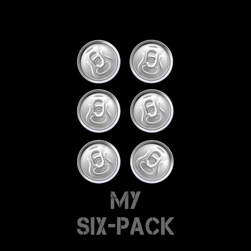 mon sixpack, bière en conserve, estomac, muscles