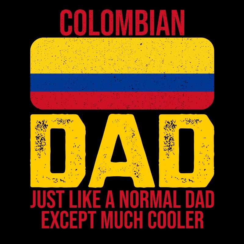 Père colombien drapeau de la Colombie à la Paterta