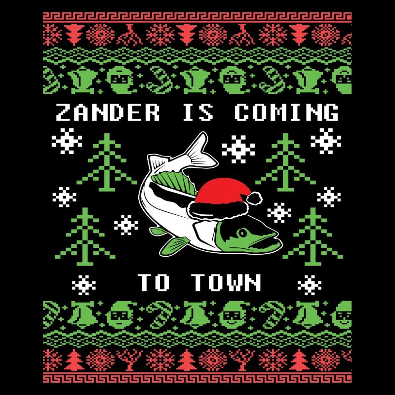 Le sandre de pêche laide de Noël arrive