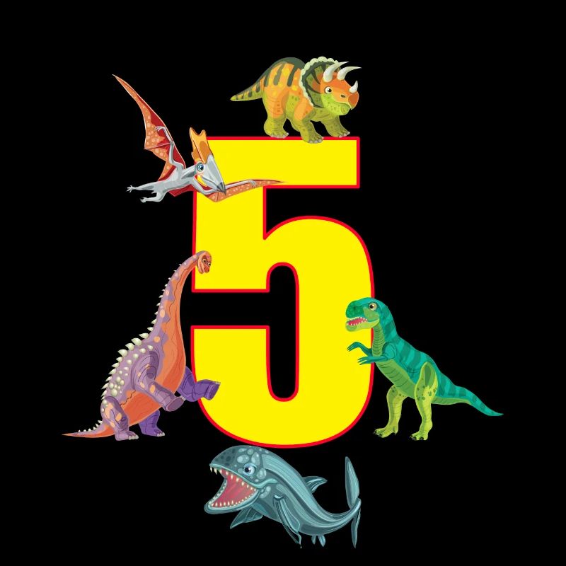 5. Geburtstag 5 Jahre Dino Saurier Dinosaurier