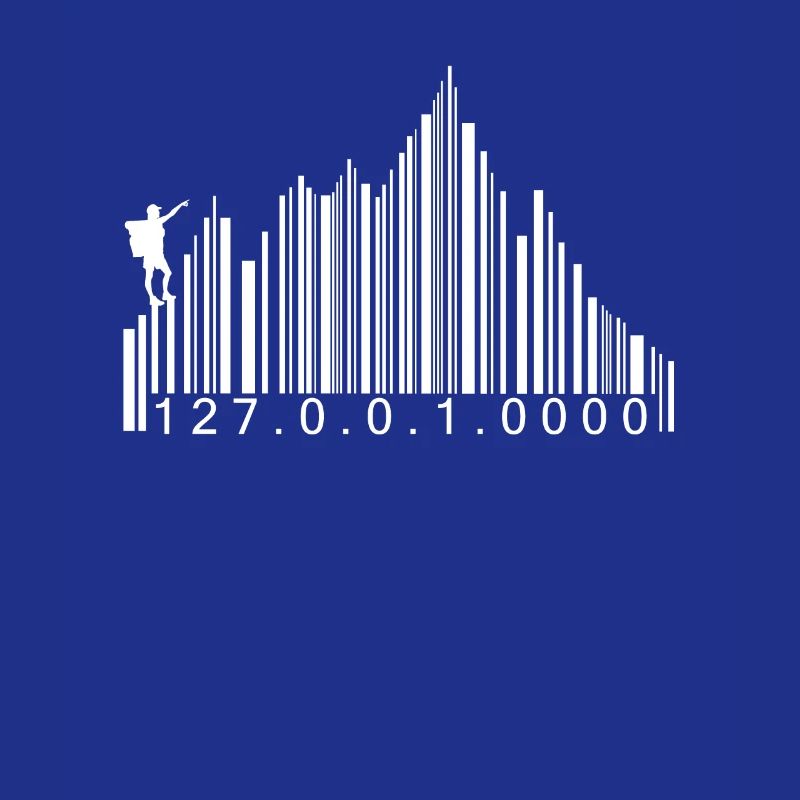 Barcode Berge Code Wandern Wanderer Strichcode